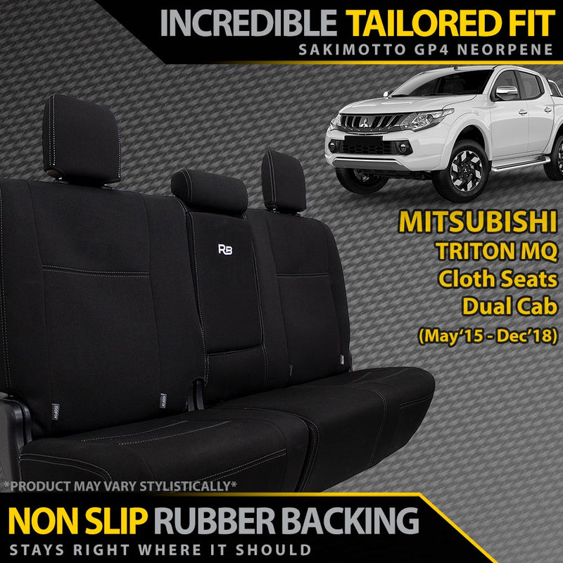 Mitsubishi Triton MQ Neoprene Rear Row Seat Covers (Available)