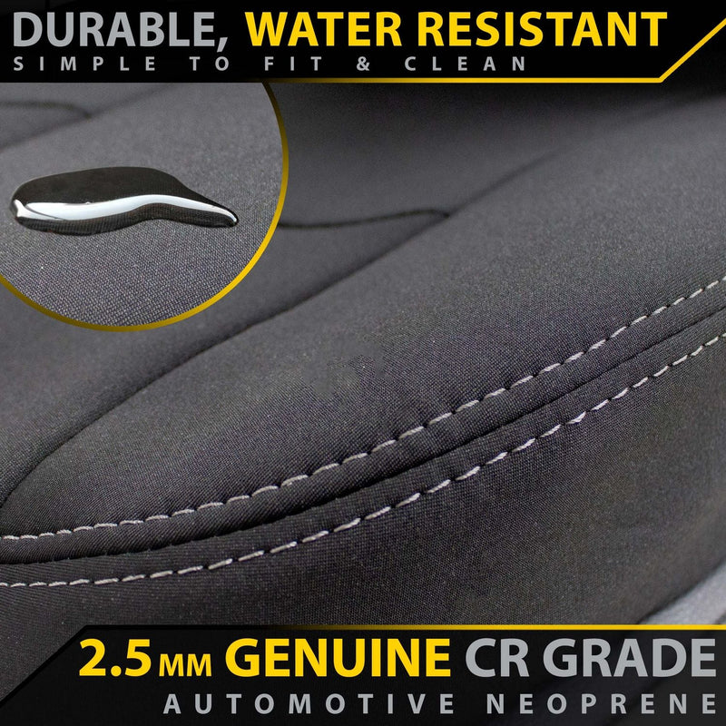 Toyota HiLux 8th Gen Workmate Neoprene Rear Row Seat Covers (Made to Order)