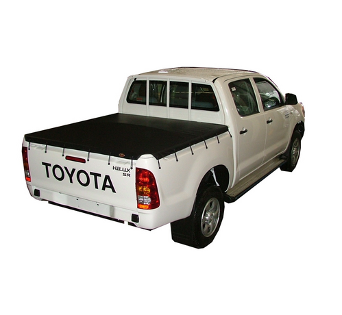 Toyota Hilux J Deck SR 2005-2015 Dual Cab W/O Sports Bar Bunji Ute Tonneau Cover (Hooks)
