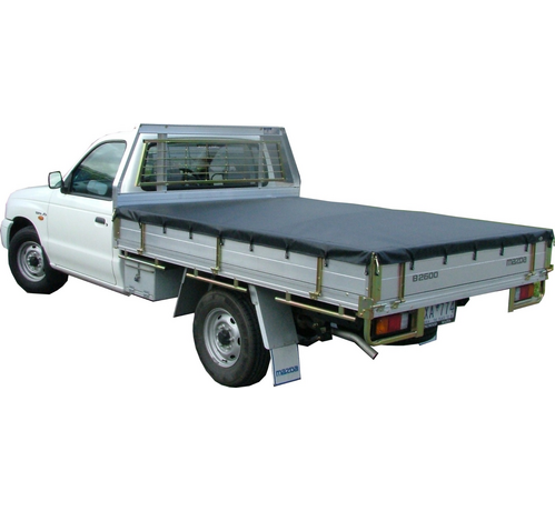 Fleet Tonneau Cover 2100 X 1900 with Ladder Rack Bunji Style