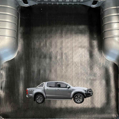 Holden Colorado Dual Cab RG Rubber Ute Mat 2012-Current with Factory Liner - SupplyWorks