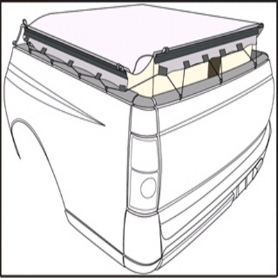 Isuzu D-Max Space Cab 2020-Current W/O Sports Bars & Headboard No Drill Clip On Tonneau Cover 4