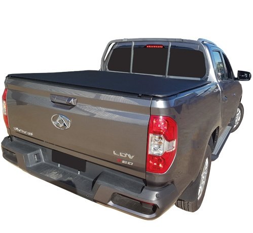 LDV T60 Dual Cab 2017-Current To Suit Factory Headboard And Over Rail Liner Clip On Ute Tonneau Cover - SupplyWorks