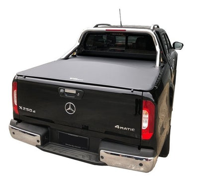 Mercedes X-Class Dual Cab 2018-2021 With Factory Sports Bars Genuine No Drill Clip On Tonneau Cover - SupplyWorks
