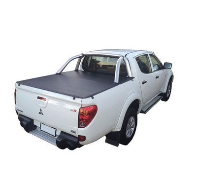 Mitsubishi Triton MN Dual Cab 2009-2015 Sports Bar GLX R Style Side Clip On Ute Tonneau Cover - SupplyWorks